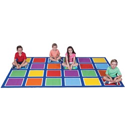 Elizabeth Richards Colour Squares Placement Rug 2m x 3m