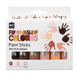 EC Paint Sticks Friendship Colours Pack of 6