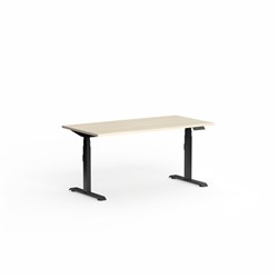 OLG Klass Electric Height Adjustable Desk 1500W x 600D x 620-1270mmH Maple/Black