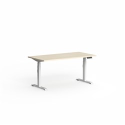 OLG Klass Electric Height Adjustable Desk 1500W x 600D x 620-1270mmH Maple/White