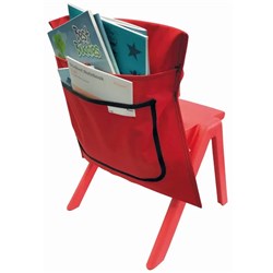 Writer Nylon Chair Bag Red 2 Pockets 455mm Wide