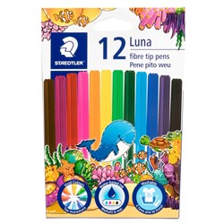 Staedtler Luna Fibre Tip Markers Box of 12