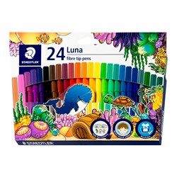 Staedtler Luna Fibre Tip Markers Box of 24