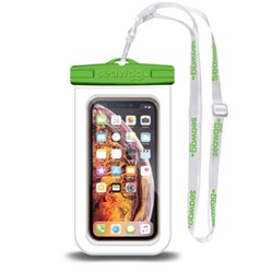 Seawag Elementproof Waterproof Phone Case Universal Fit Up To 6.9 Inch White And Green