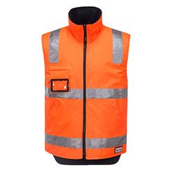 Huski Hi-Vis Reversible Vest Medium Orange