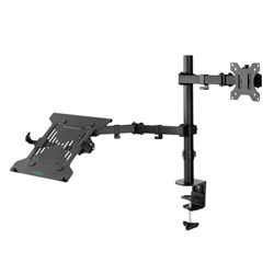 Activiva Articulating Dual Monitor Arm + Interchangeable Laptop Holder