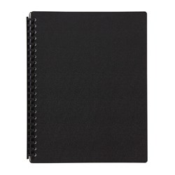 Display Book A4 Refillable Black 20 Pocket