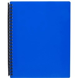 Marbig Display Book A4 Refillable 40 Pocket Blue