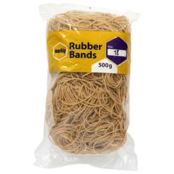 Marbig Rubber Band Number 18 500gm Bag