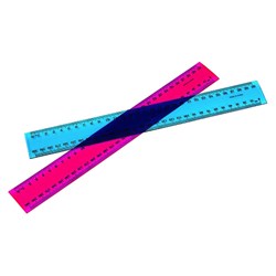 Marbig 30cm Fluro Plastic Ruler