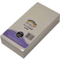Rainbow Flash Card 203 x 102mm 300gsm White 100 Sheets