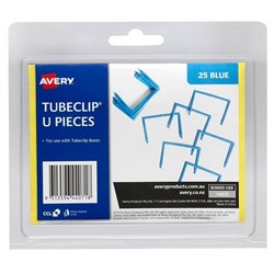 Avery Tubeclip File U Piece Blue Pack of 25