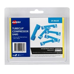 AVERY TUBECLIP COMPRESSOR BAR Blue PK25