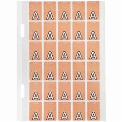 Avery Alphabet Coding Label A Top Tab 20x30mm Pink Pack of 150