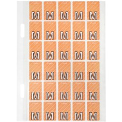 Avery Alphabet Coding Label M Top Tab 20x30mm Pink Pack of 150