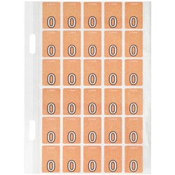 Avery Alphabet Coding Label O Top Tab 20x30mm Orange Pack of 150