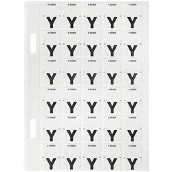 Avery Alphabet Coding Label Y Top Tab 20x30mm Wht Grey Pack of 150