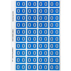 Avery Alphabet Coding Label O Side Tab 25x42mm Blue Pack of 240