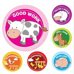 Avery Merit Stickers Farm Animals Pack of 96