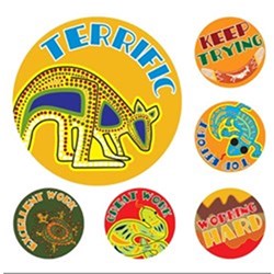 Avery Merit Stickers Aussie Art Pack of 96