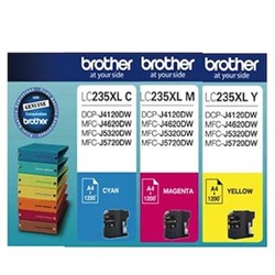 BROTHER LC235XLCMY INK CART Colour Pack