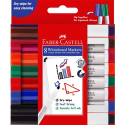 Faber-Castell Connector Whiteboard Marker Assorted Pack of 8