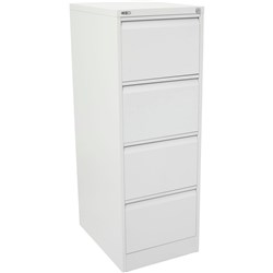 Rapidline GO Vertical Filing Cabinet 4 Drawer 460W x 620D x 1321mmH White