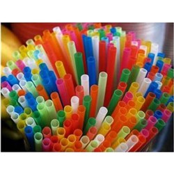 Jasart Straws Assorted 15mm (L) Pk250 5mm Circumference