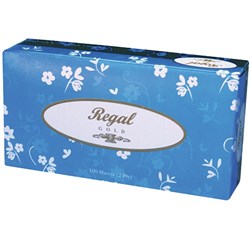 Regal Facial Tissues 2 Ply 100 Sheet Available in carton of 48