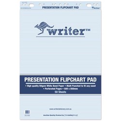 Flipchart Pad 850X600mm Bond 50 Sheet Pack of 2