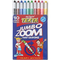 TEXTA ZOOM JUMBO CRAYONS Assorted Pk10