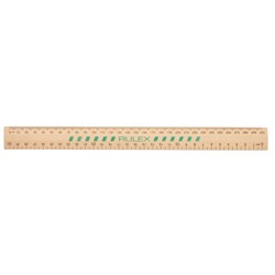 Celco Rulex Wooden Ruler 30cm Unpolished