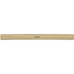 Polished Metal Edge Ruler 40cm