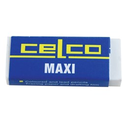 Celco Maxi Eraser 56 x 22 x 11mm For Coloured And Lead Pencils