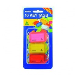 Kevron Key Tags ID38 Assorted Colours Pack of 10