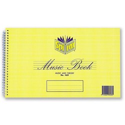 Spirax 569 Music Theory Book 18 Leaf 152x248mm Side Open