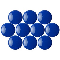 Quartet Magnetic Buttons 20mm Blue Pack of 10