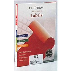 REDIFORM A4/1C LABEL SHEET 1 Label P/Sheet A4 210X295mm BX100