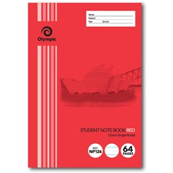 Olympic Student Notebook Brown Single Ruled 32 Page