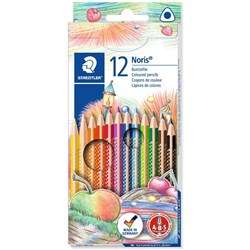 Staedtler Noris Triplus Colour Pencils Triangular Assorted Assorted Pack of 12