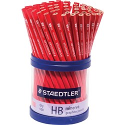 Staedtler Minerva HB Graphite Pencils Cup of 100