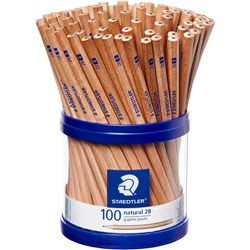 Staedtler 130 Natural Pencil 2B Cup of 100