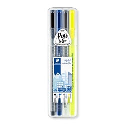Staedtler 34 Triplus Set Mobile Office Wallet of 4