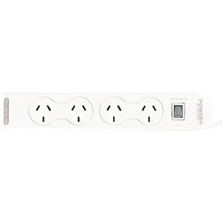 Powerplus 4 Outlet Powerboard Master Switch And Overload Protection