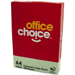 Office Choice Copy Paper Tinted A4 80gsm Green Ream of 500