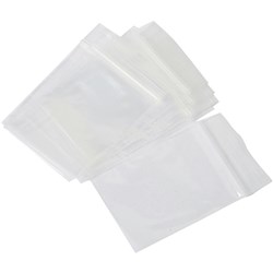 Cumberland Press Seal Plastic Bags 75 x 100mm 40 Micron Clear Pack of 100