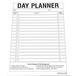 Quill Planner Pad A4 Day Planner 70gsm 50 Leaf  Pack of 10