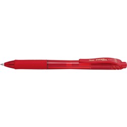 Pentel Bl107 Energel X Gel Pen Retractable Fine 0.7mm Red