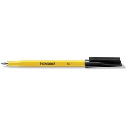 Staedtler 430 Stick Ballpoint Pen Fine 0.7mm Black Available Dec 2024