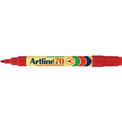 Artline 70 Permanent Marker Bullet 1.5mm Red